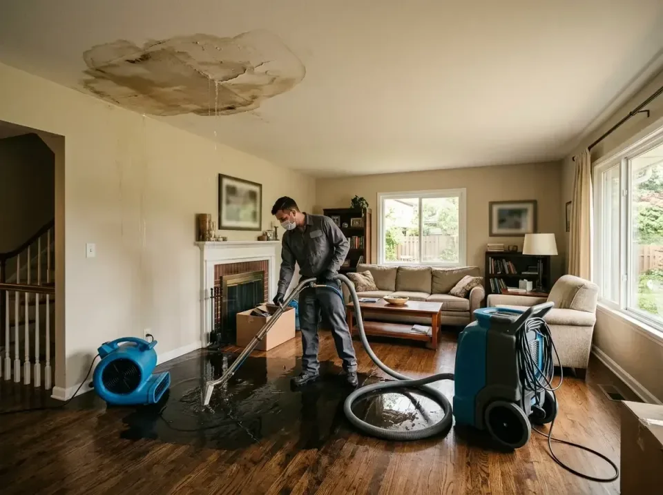 attic-pipe-burst-ceiling-drip-008 — frequently asked questions, Water Damage Restoration & Carpet Care in Freeport, IL